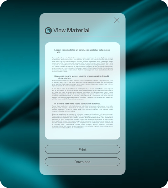 Support materials